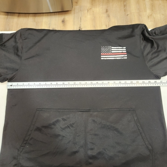 Rothco Concealed Carry Hooded Sweater Mens 2XL Black Thin Blue Line Hoodie - Picture 8 of 9